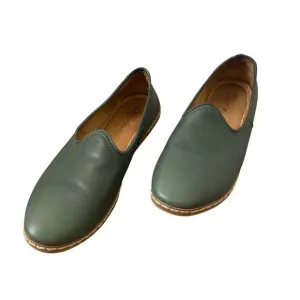 CHARIX Hunter Green Classic Leather Slip On Comfort Shoes Size 8.5