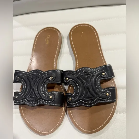Chic Black Slide Sandals
