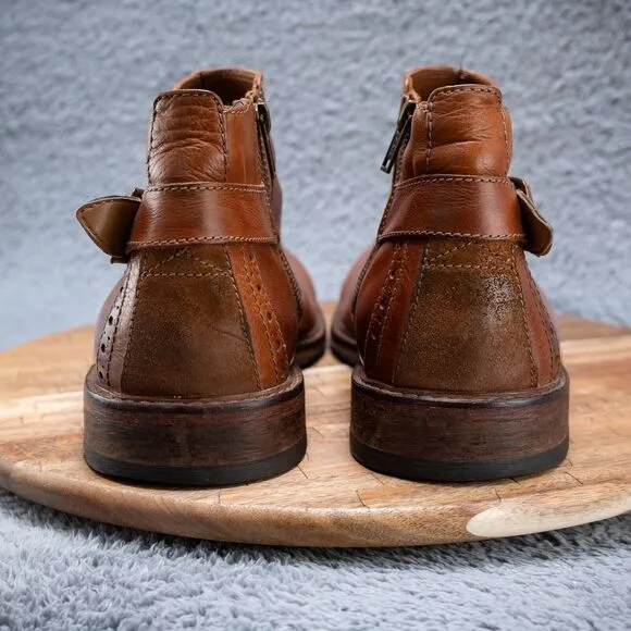Clarks Men's SMART Clarkdale Remi Dark Tan Burnished Lea Size 13 M