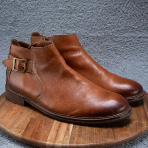 Clarks Men's SMART Clarkdale Remi Dark Tan Burnished Lea Size 13 M