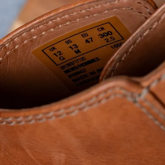 Clarks Men's SMART Clarkdale Remi Dark Tan Burnished Lea Size 13 M