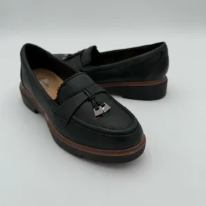 Clarks Westlynn Bella Chunky Lug Sole Tassel Slip On Loafers Flats Shoes 8.5