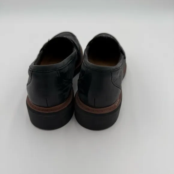Clarks Westlynn Bella Chunky Lug Sole Tassel Slip On Loafers Flats Shoes 8.5