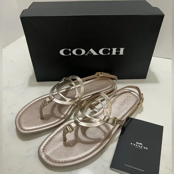 Coach Gold Women's Sandals