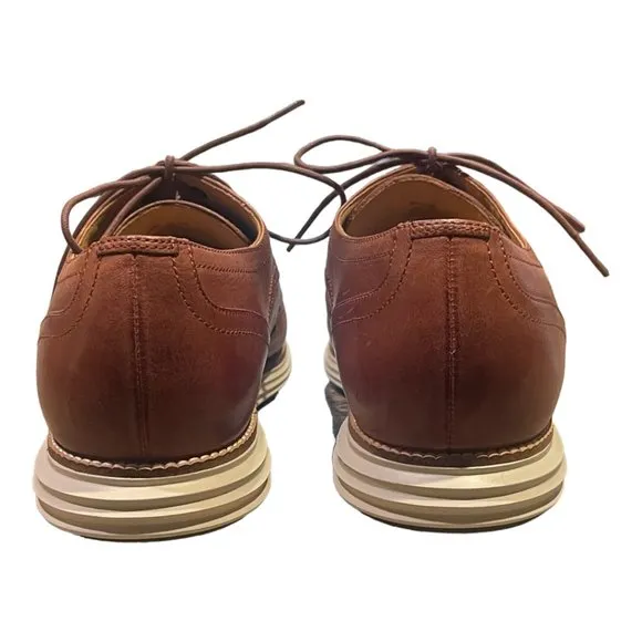 Cole Haan Men’s 2.ZeroGrand Wingtip Oxford Size 13M in British Tan Leather