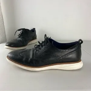 Cole Haan Men’s Black Leather Shoes GrandEvolution Wing Tip Oxford Brogue 13M
