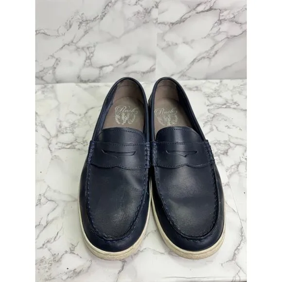 Cole Haan Men’s Loafers sz 9.5 Nantucket Penny Loafer Blue Leather #M235