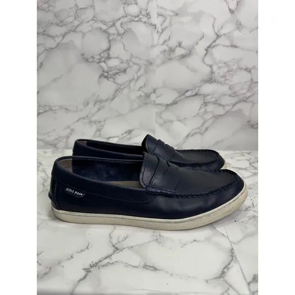 Cole Haan Men’s Loafers sz 9.5 Nantucket Penny Loafer Blue Leather #M235