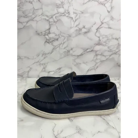 Cole Haan Men’s Loafers sz 9.5 Nantucket Penny Loafer Blue Leather #M235