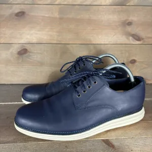 cole haan original grand mens size 9 shoes blue leather comfort oxfords