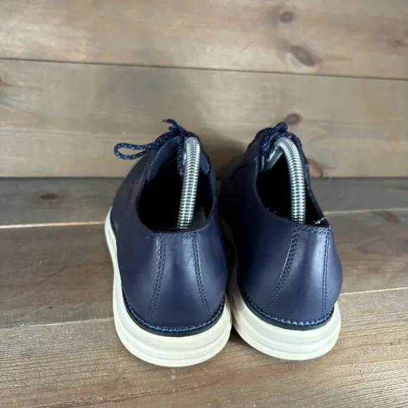cole haan original grand mens size 9 shoes blue leather comfort oxfords