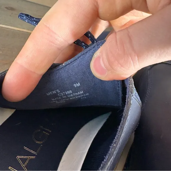 cole haan original grand mens size 9 shoes blue leather comfort oxfords