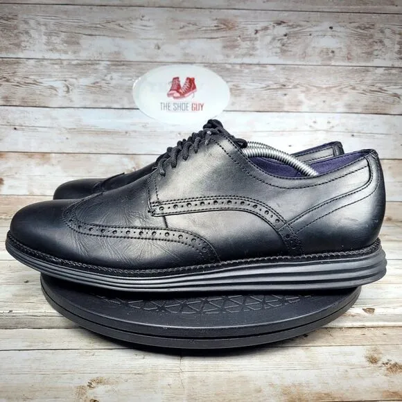 Cole Haan OriginalGrand Men's Size 11.5 M Wingtip Oxford Black Shoes