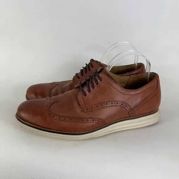 Cole Haan Originalgrand Wingtip Oxfords Men's 11 Brown Lace Up Low Top C26471