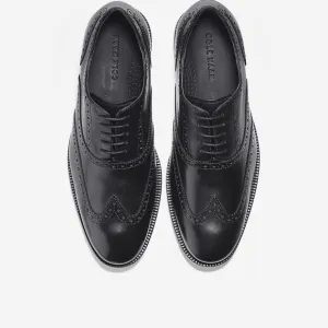 Cole Haan Williams Wingtip Oxford Shoes - Black 10.5M - Mint Condition