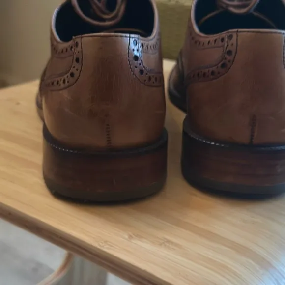 Cole Haan Williams Wingtip Oxford Shoes - British Tan 10.5M - Mint Condition