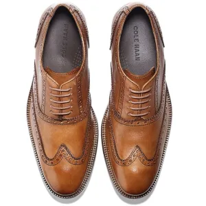 Cole Haan Williams Wingtip Oxford Shoes - British Tan 10.5M - Mint Condition