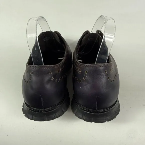 Cole Haan Zerogrand Oxford Shoes Men's 11 Brown Leather Low-Top Wingtip C23236