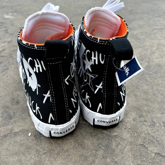 CONVERSE BLACK/WHITE MENS NOT A CHUCK HIGH TOP CASUAL FASHION SNEAKERS NEW