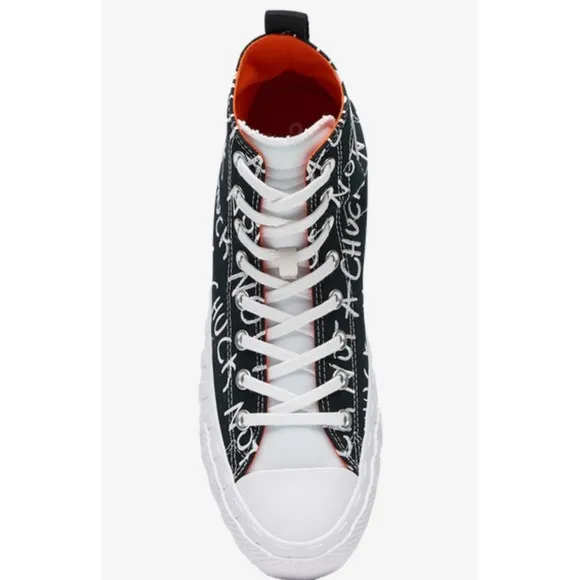 CONVERSE BLACK/WHITE MENS NOT A CHUCK HIGH TOP CASUAL FASHION SNEAKERS NEW