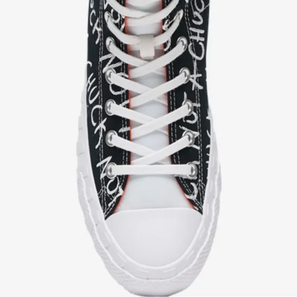 CONVERSE BLACK/WHITE MENS NOT A CHUCK HIGH TOP CASUAL FASHION SNEAKERS NEW