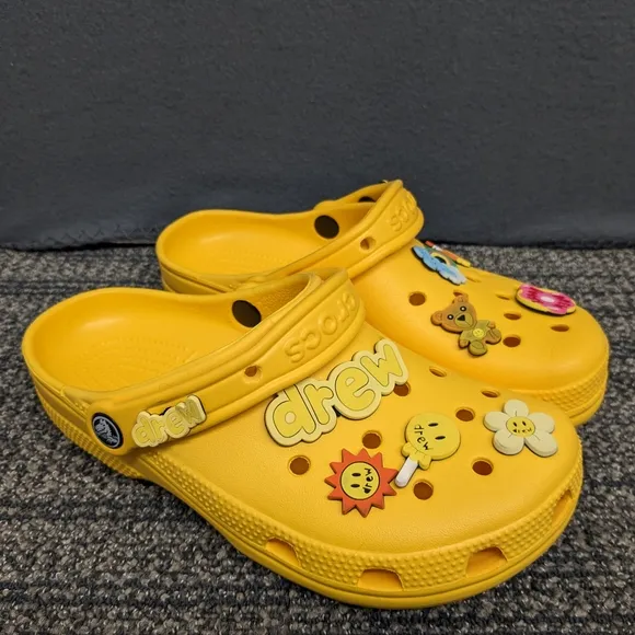 Crocs Classic Clog x Justin Bieber 'Drew House' Edition Yellow Size 8 Women