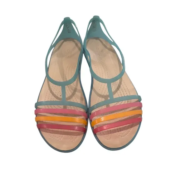 Crocs Isabella Womens Strappy Jelly Slip On Sandals Size 9