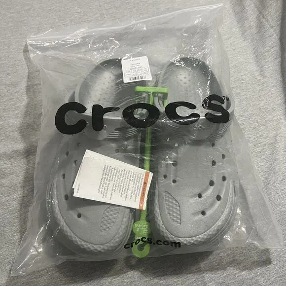 Crocs Unisex Off Grid Clog - Light Grey M 10 W 12 Streetwear Comfort Shoes