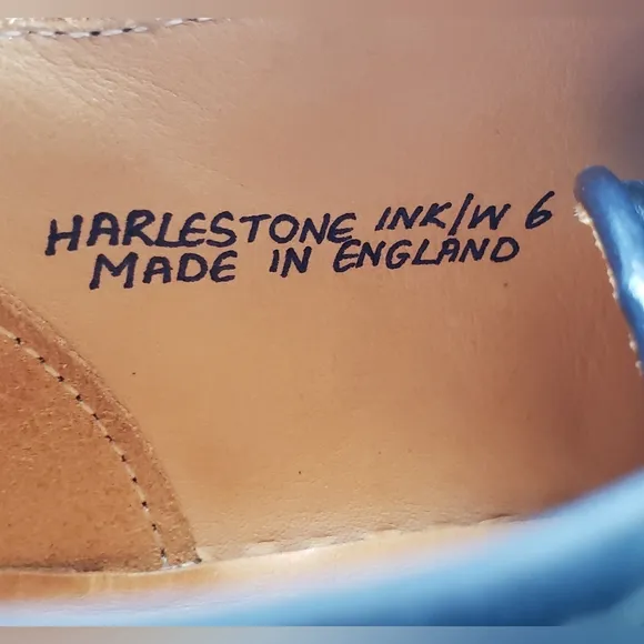 Crown Northampton  Harlestone Derby  Ink Horween Buffalo Leather  UK Size 6