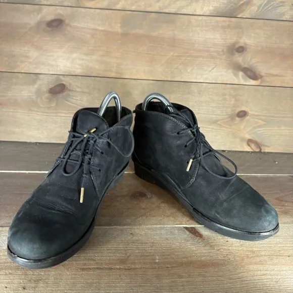 dansko joy womens size 38 shoes black leather comfort chukka boots