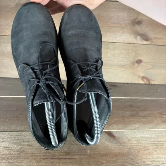dansko joy womens size 38 shoes black leather comfort chukka boots