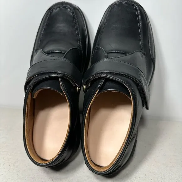 Dr Comfort Frank Black Leather Diabetic Orthopedic Shoes Mens Shoe SIZE 10W