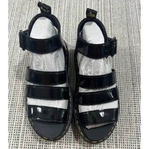 Dr Martens Womens Blaire Patent Lamper Black US L9 new