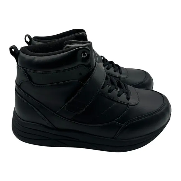 Drew Pulse Boots Mens Sz 6E Extra Wide Black Leather Ankle Support Shoes 40794
