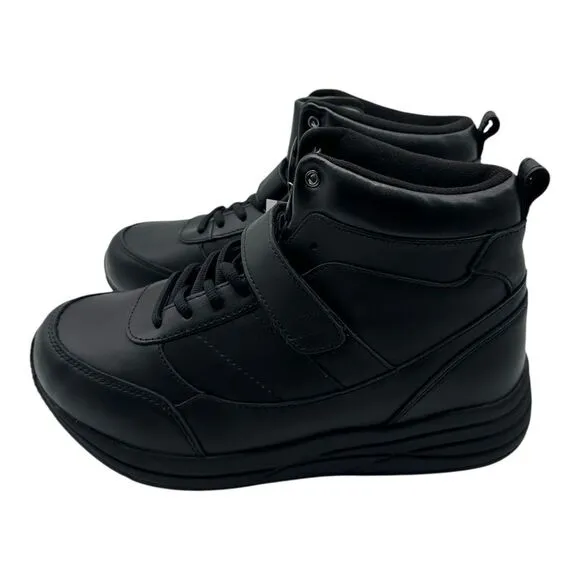 Drew Pulse Boots Mens Sz 6E Extra Wide Black Leather Ankle Support Shoes 40794
