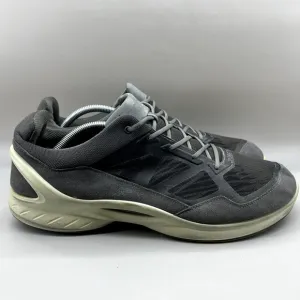 Ecco Biom Fjuel Sneakers Men's Size 13 Gray Suede Mesh Casual Comfort Low Shoes