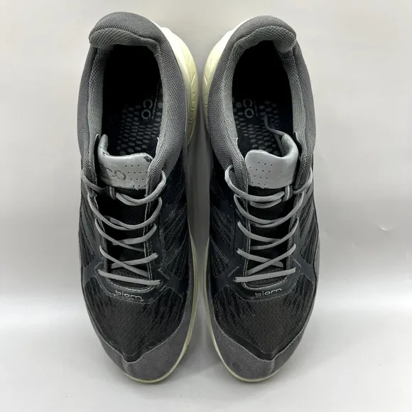 Ecco Biom Fjuel Sneakers Men's Size 13 Gray Suede Mesh Casual Comfort Low Shoes