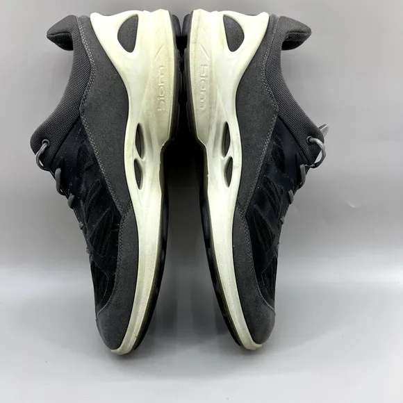 Ecco Biom Fjuel Sneakers Men's Size 13 Gray Suede Mesh Casual Comfort Low Shoes