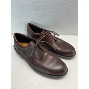 Ecco mens brown leather lace up Comfort Dress shoes size 45 (11-11.5)