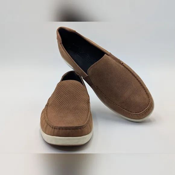 Ecco Men's S Lite Moc Slip On Cognac/Camel Leather Fluidform Size US 8/8.5 EU 42