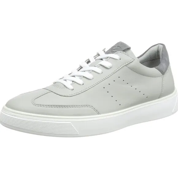 ECCO Men’s Street Tray Tennis Sneaker I’m Concrete/Titanium Sz 40=6/6 1/2 New