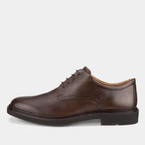 Ecco Metropole London Leather Derby Shoe Cocoa Brown 11-11.5 NWT IN BOX