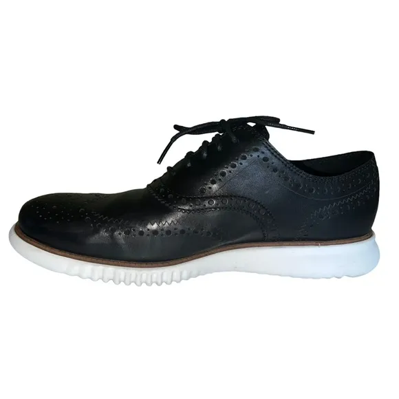 ECCO ST.1 Hybrid Zero Grands Black Leather Oxford Size 9