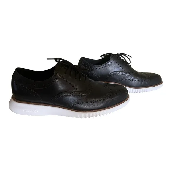 ECCO ST.1 Hybrid Zero Grands Black Leather Oxford Size 9