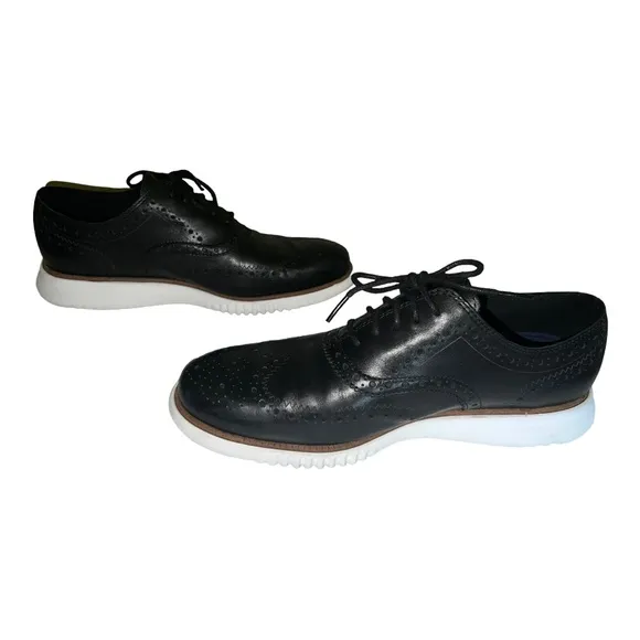 ECCO ST.1 Hybrid Zero Grands Black Leather Oxford Size 9