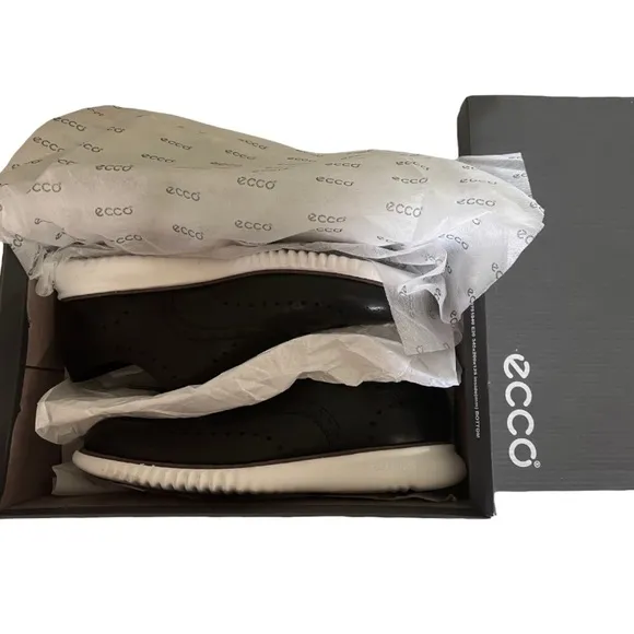 ECCO ST.1 Hybrid Zero Grands Black Leather Oxford Size 9