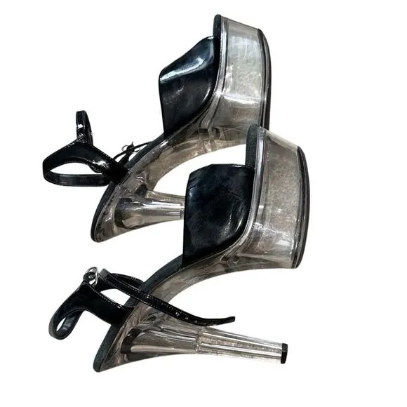 Ellie Shoes W’s 601 Sz 10 Juliet Pole dancing Fitness Platform Y2K  heel acrylic