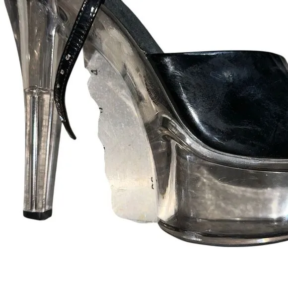 Ellie Shoes W’s 601 Sz 10 Juliet Pole dancing Fitness Platform Y2K  heel acrylic