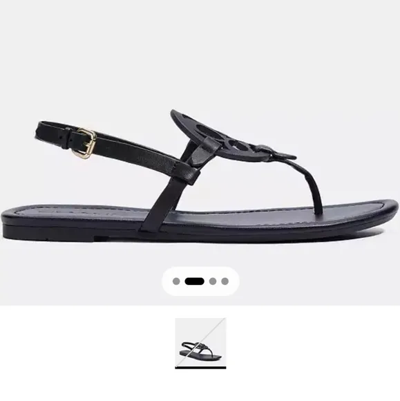 EUC! Coach Black Leather Sandals
