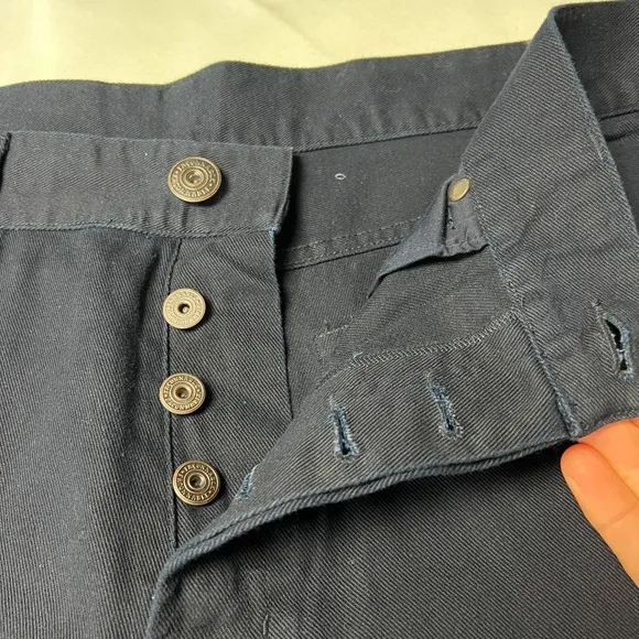 Façonnable Gabardine 5 Pocket Trousers Button Fly Casual Everyday Size 42 40x35